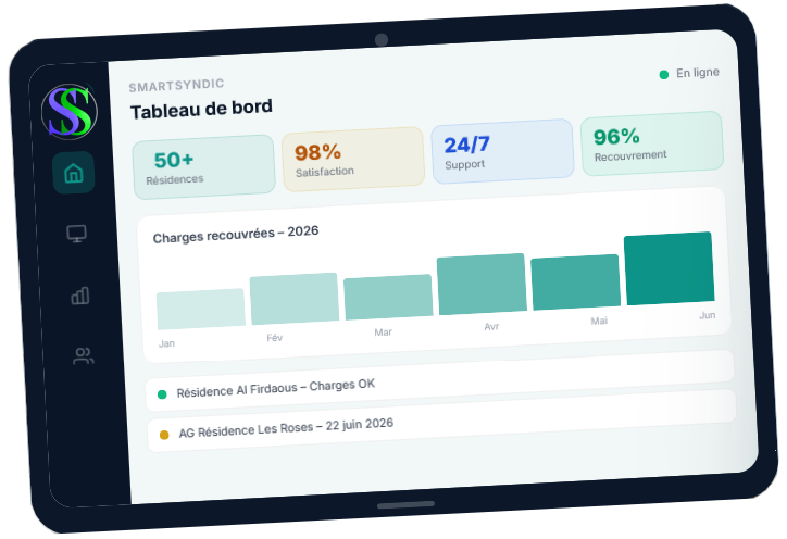 SmartSyndic – Tableau de bord